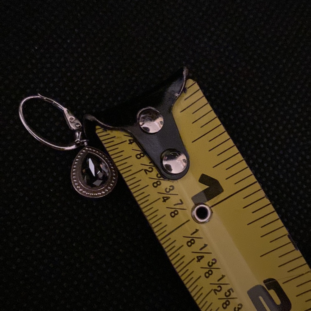 Sterling Silver Crested Ruby & White Sapphire Dro… - image 7